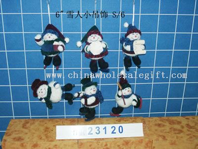 hengende snowmandecorations 6/s