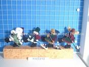 acting santa,snowman,bear,deer head 4/s images