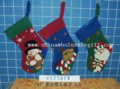 santa&snowman7reindeer stocking 3/s images