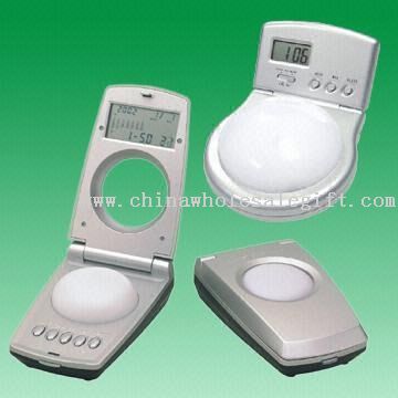 LCD Combination Calandar with Mini Touch-on Lamp