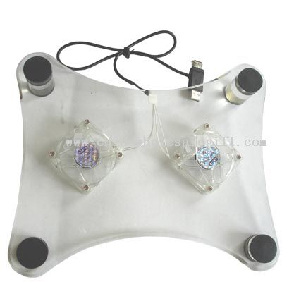 Cooler Pad with 2 fans in Plastick