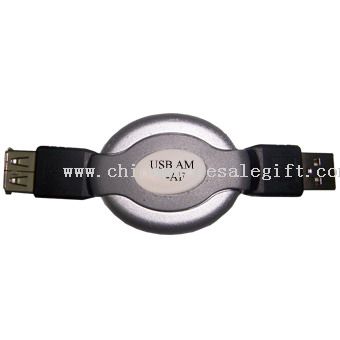 USB AM to AF Retractable cable