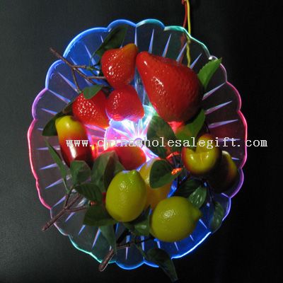 Glittery fruit dish and bowl