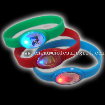 LED light silica gel bracelet