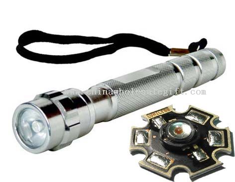 High power aluminum flashlight