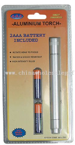 blister card aluminium torch