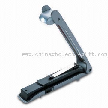 Book Light with LED and Ratcheting Mechanism
