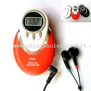 Pedometer with FM Radio