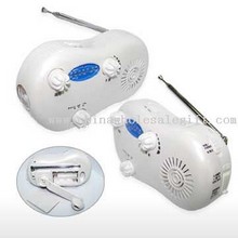 Crank Dynamo Radio With Flashligth and Alarm images