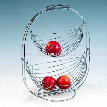 Chromed Fruit Basket