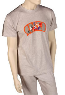 Short sleeve jersey T-shirt with crew neck