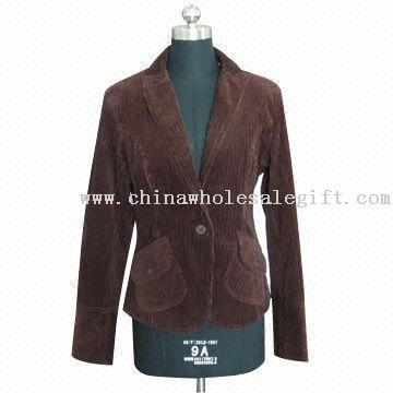 Womens 100% Cotton Corduroy Jacket
