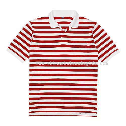 100% Combed Cotton Pique Striped Shirt