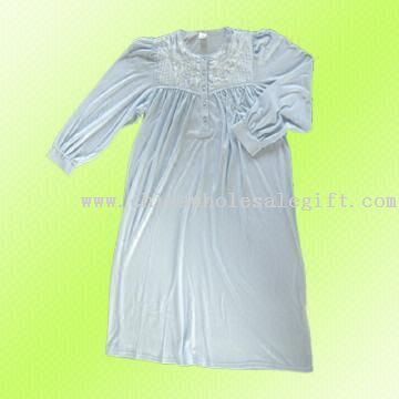 Womens Long-Sleeve Nightgown
