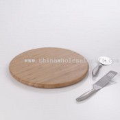 pizza set with bamboo board images