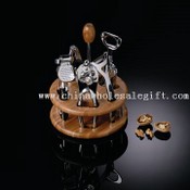 kitchen tools set with bamboo holder images