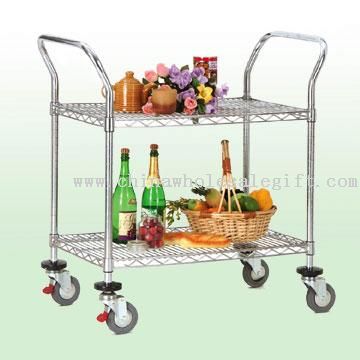 DIY Serving Cart on Trolley Castor Wheels