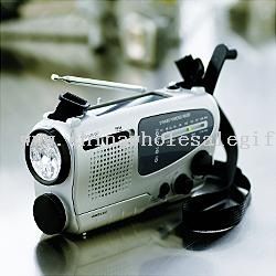 self-powered emergency radio + light