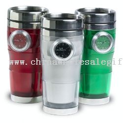 Travel Mug with Clock