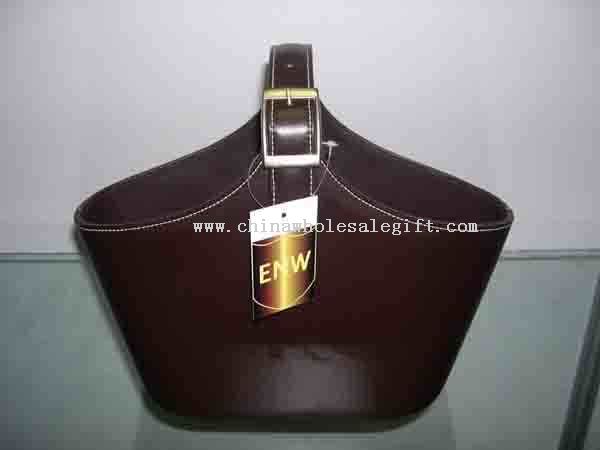 Leather Gift Basket