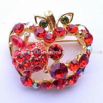 Apple-shaped Costume Brooch
