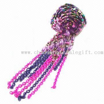 Brooches with Beads and Chains