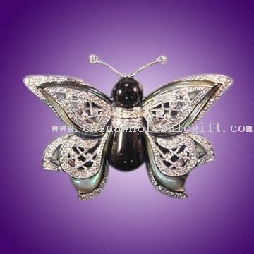 Butterfly-shaped Bud Brooch
