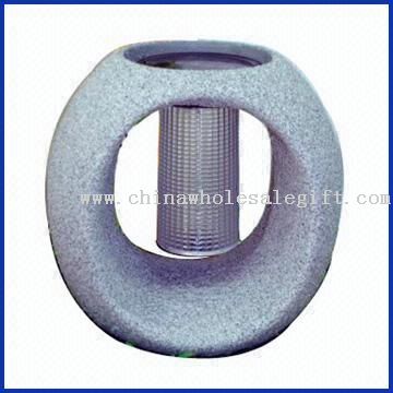 Ceramic Stone Finish Solar Lantern