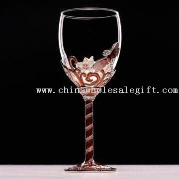 Enamel-decorated Drinking Glass