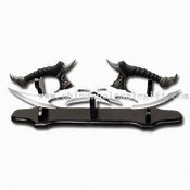 Art Knife with Wooden Stand and Zinc Alloy Handle images