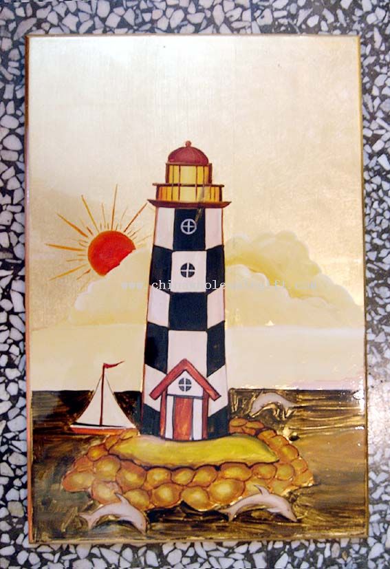 Handpaint Gold Hanging Board