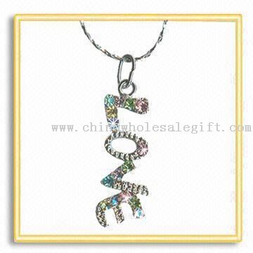 Czech Stones Decorated Pendant