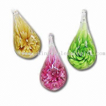 Foil Flower Pendants