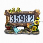 Polyresin Solar House Number images