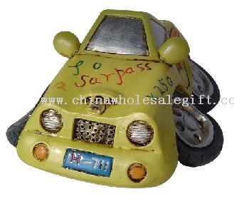 Polyresin speed car saving bank