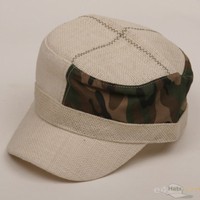 Jute Army Cap / Elfenbein