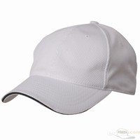 Čepice 6 panel sportovní pletivo / bílá