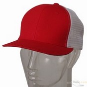 Cotton Mesh Cap / Red White images