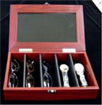 Eye Glasses & Watch Box W / Glass Top