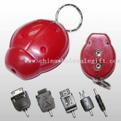 Portable Emergency Mobile Phone Battery Charger Including Five Changeable Plugs images