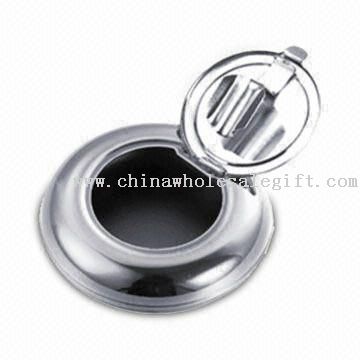 Chrome-plated Portable Ashtray