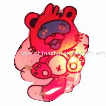 Magic LED Flashing Bear Pin/Badge