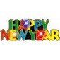 happy new year pin necklace small picture