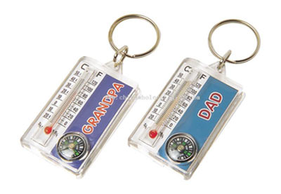 keychain with compass