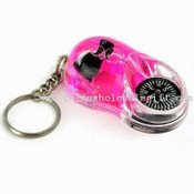 Fancy Liquid Compass Keychain images