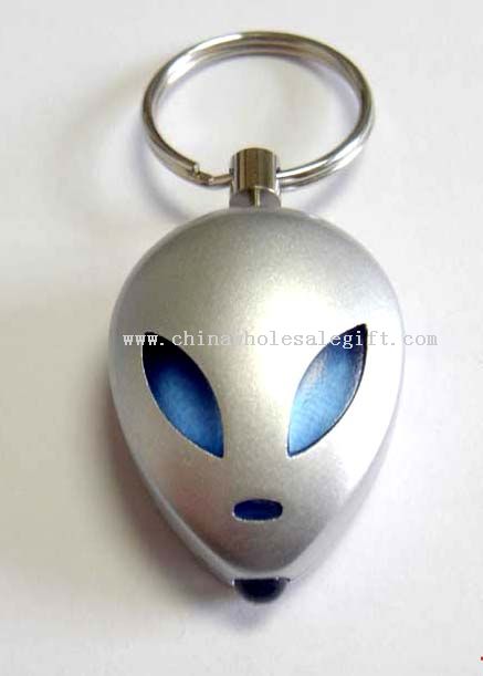 Superman LED keychain flashlight