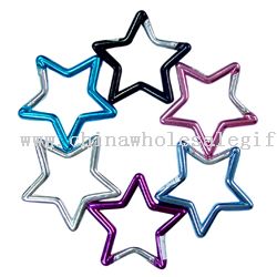 6 pentagram keychain