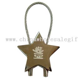 Star Shape Metal keychain