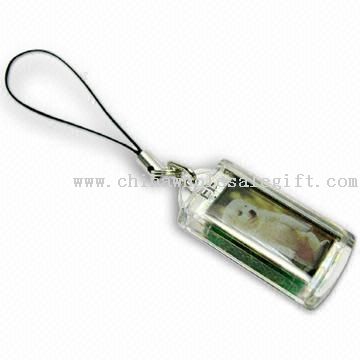 Solar Power LCD Flashing Keychain