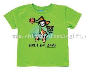Meninas com camiseta de basquete jogo